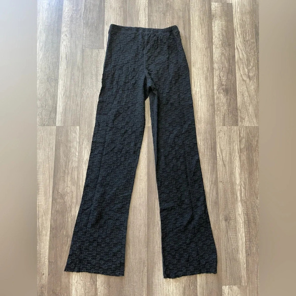 NWOT Free People FP One Ona Floral Lace Flare Black Pant Size Small - Picture 5 of 8